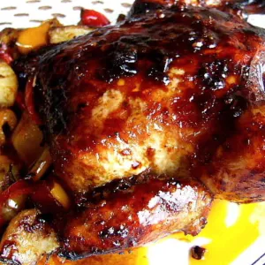 Roasted Whole Chicken with Chilli Sauce
