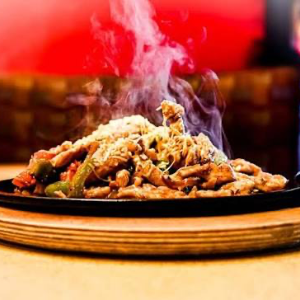 Sizzling spice chicken